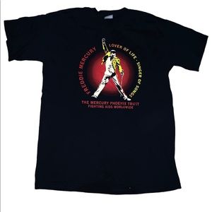 Freddie Mercury The Mercury Phoenix Trust Fighting Aids Worldwide Tshirt Size M
